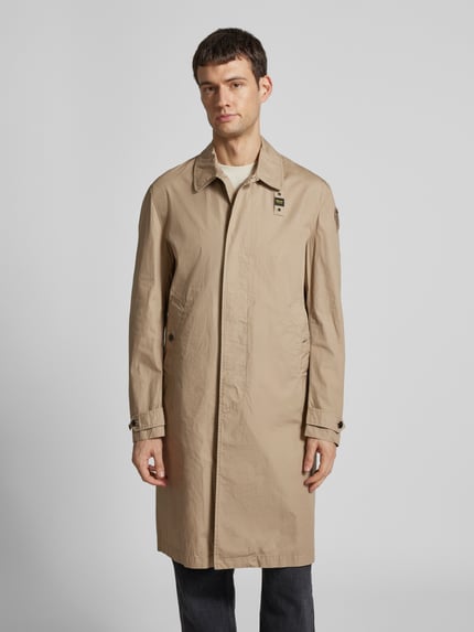 Blauer USA Parkamantel mit Label-Badge Modell 'HUDSON' Sand 4