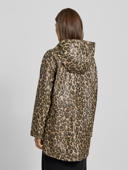 VERO MODA Regular Fit Parkamantel mit Kordelzug Modell 'MALOU' Mittelbraun 5
