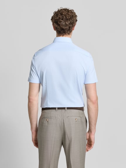 Jake*s Slim Fit Business-Hemd mit Kentkragen Bleu 5