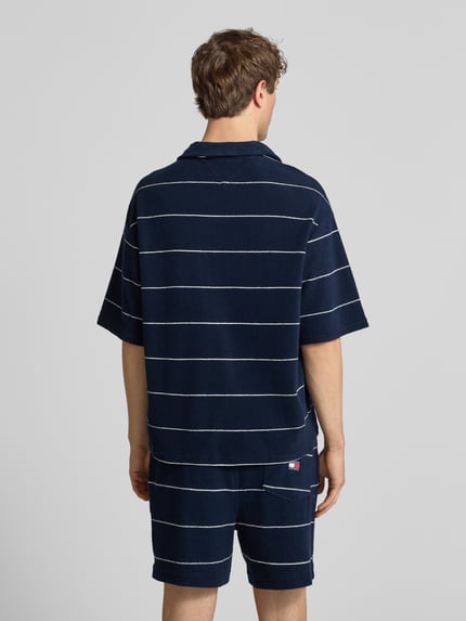 Tommy Jeans Regular Fit Poloshirt aus Baumwoll-Mix Marine 5