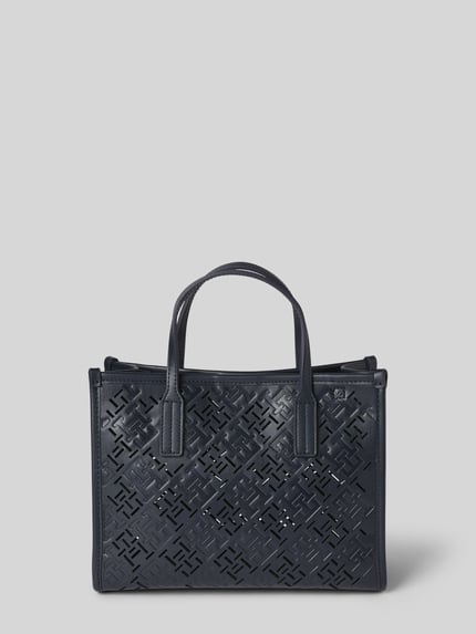 Tommy Hilfiger Henkeltasche mit Monogramm Design Marine 4