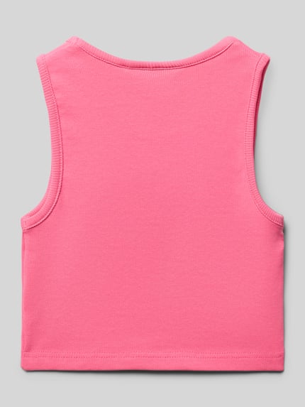 Happy Girls Tanktop met motiefstitchings Felroze - 3