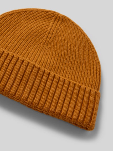 MCNEAL Beanie van een mix van wol en kasjmier Goud gemêleerd - 2