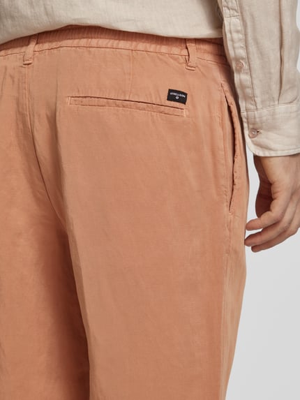 Strellson Regular Fit Chino aus Lyocell-Leinen-Mix Modell 'Saturn' Beige 3