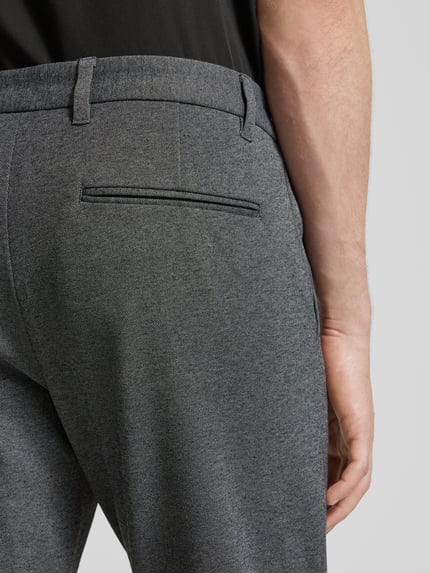 Lindbergh Slim Fit Stoffhose mit verkürztem Schnitt Mittelgrau 3