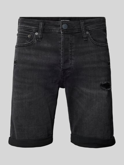 JACK & JONES Regular Fit Jeansshorts im 5-Pocket-Design Modell 'RICK' Black 2