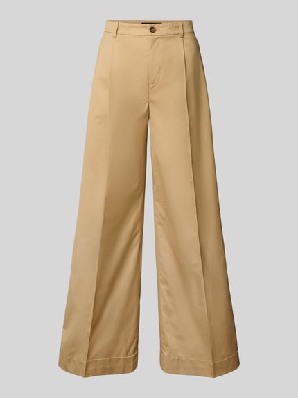 Lauren Ralph Lauren Hose mit weitem Bein und Gesäßtasche Modell 'MAKANIE' Sand 2