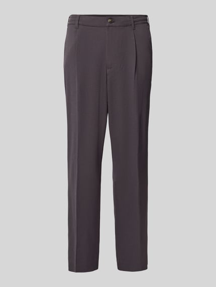 MCNEAL Wide Fit Stoffhose mit Bügelfalten Mittelgrau 2