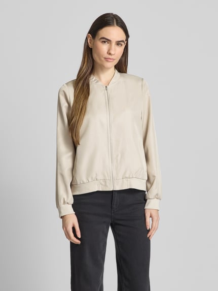 VILA Bomberjacke mit Stehkragen Modell 'PAPAYA' Beige 4