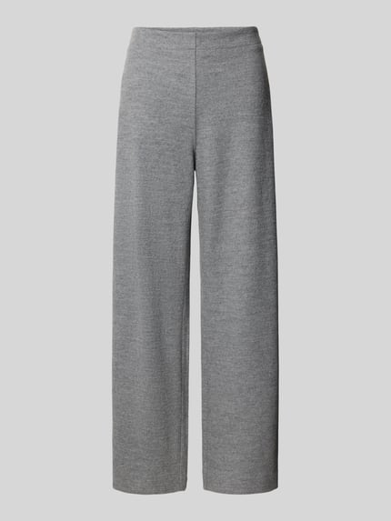 Produktfoto, Wide Leg Pants aus Schurwolle-Mix mit elastischem Bund von Lanius, grau meliert, weiter Schnitt, Baumwoll-Anteil, glatte Textur