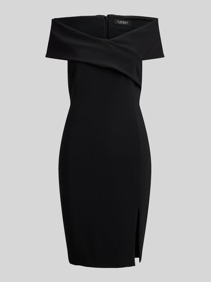 Lauren Ralph Lauren Nauwsluitende cocktailjurk met carmenhals Zwart - 2