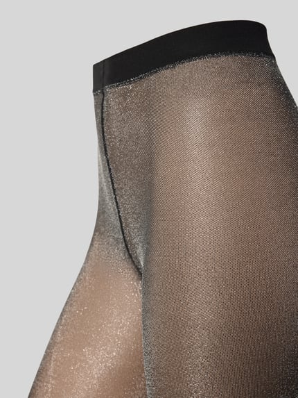 Produktfoto, Schimmernde Strumpfhose mit elastischem Bund von FALKE, Półprzezroczysty materiał, Efekt błyszczący, Dopasowany krój