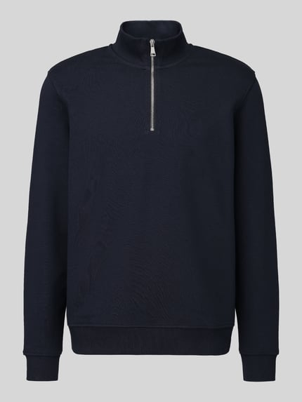 Marc O'Polo DENIM Regular Fit Troyer aus reiner Baumwolle Marine 2