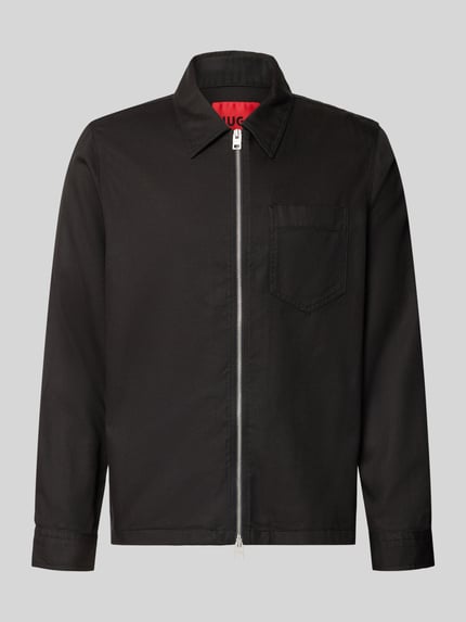 Regular Fit Bomberjacke / Blouson aus Lyocell-Baumwoll-Mix Modell 'Enasoz' Shop The Look MANNEQUINE