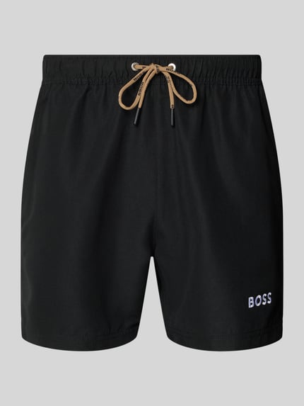 BOSS Badeshorts mit Label-Applikation Modell 'DOGFISH' Black 1
