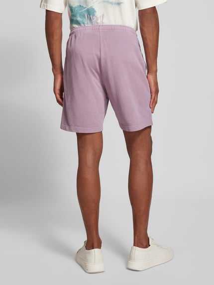 Mazine Regular Fit Sweatshorts mit Label-Detail Altrosa 5