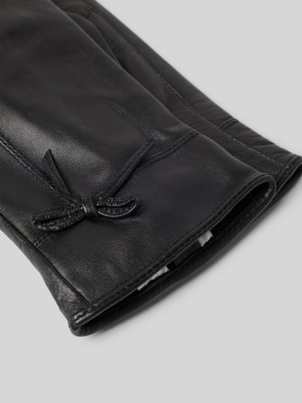 FI.NE Handschuhe in Leder-Optik Black 3