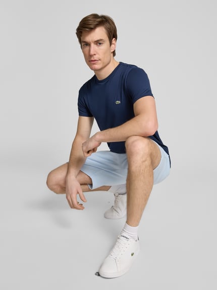 Lacoste T-shirt met ronde hals Marineblauw - 3