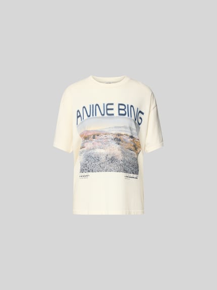 Regular Fit T-Shirt mit Logo-Print Shop The Look MANNEQUINE