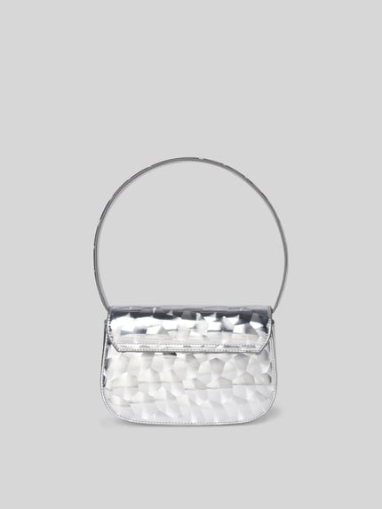Diesel Crossbody tas met all-over motief Zilver - 4