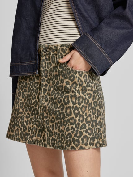 Jake*s Casual Minirock im 5-Pocket-Design Dunkelbraun 3