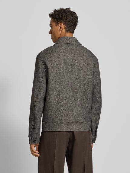 Selected Regular Fit Jacke aus Woll-Mix Anthrazit 5