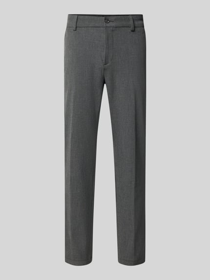 Produktfoto, Regular Fit Schmale Hose mit Viskose-Anteil Modell 'GABARDINE' von BOSS in Grau mit feiner Struktur, Herren Schmale Hose von BOSS
