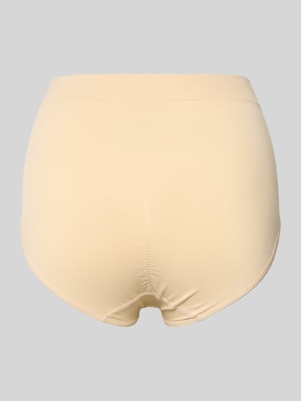 Produktfoto, figurvormende slip Model 'Comfort & Seamless Shaper' van MAGIC Bodyfashion van materiaalmix met stretch, nauwsluitend, naadloos, elastische band, beige, glad oppervlak