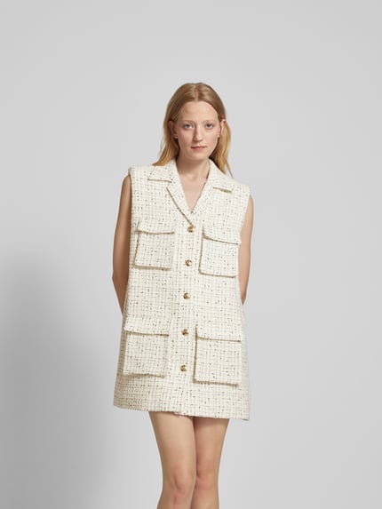 Anine Bing Mini-jurk met all-over motief Wit - 4