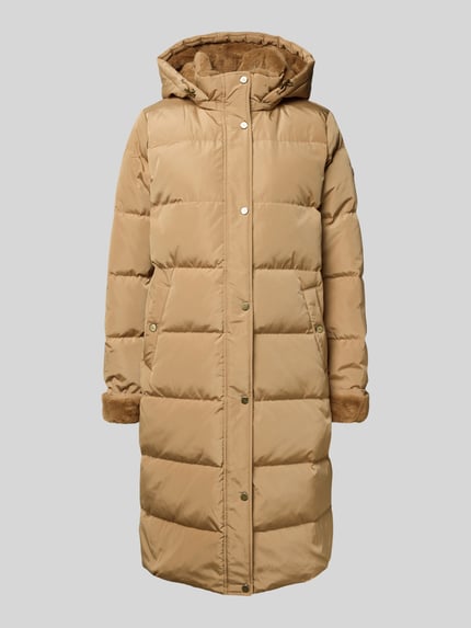 Lauren Ralph Lauren Płaszcz puchowy z kapturem i wpuszczanymi kieszeniami Camel 2
