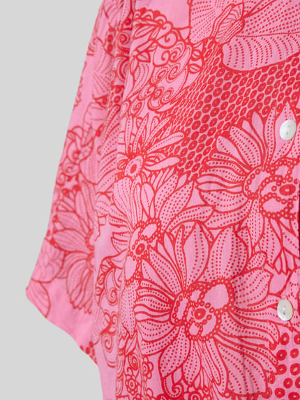 Montego Blouse met all-over bloemenprint Felroze - 2