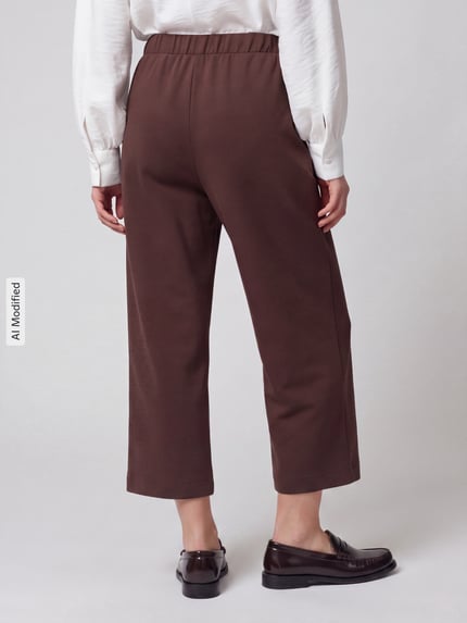 Tom Tailor Loose Fit Sweatpants mit Viskose-Anteil Schoko 5