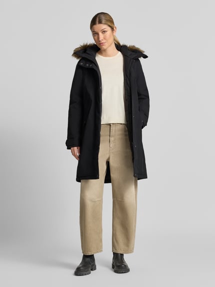 Didriksons Regular Fit Parka mit Kunstfellbesatz Modell 'ERNA' Black 1