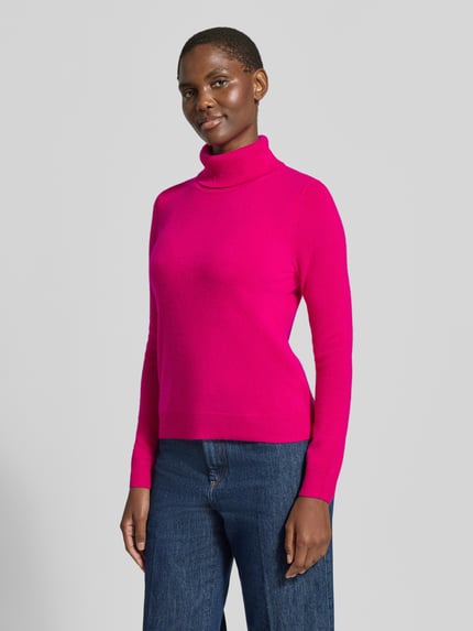 Christian Berg Woman Regular Fit Rollkragenpullover aus reinem Kaschmir Pink 4