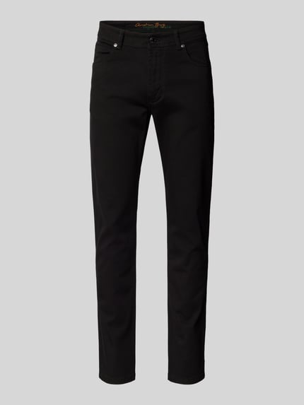 Christian Berg Men regular fit jeans met merkdetail Zwart - 2