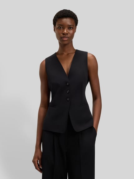 BOSS Orange Slim Fit Weste mit 3-Knopf-Verschluss Black 4