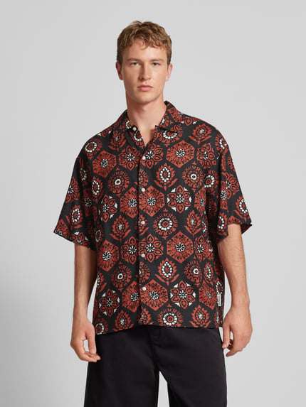 JACK & JONES Regular fit vrijetijdsoverhemd met 1/2-mouwen, model 'NOTO' Zwart - 4