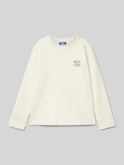 JACK & JONES Sweatshirt mit Rundhalsausschnitt Modell 'JORRETIRO' Ecru 1