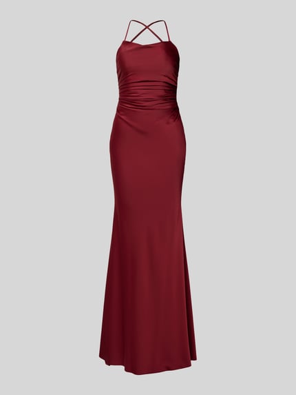 LUXUAR FASHION Avondjurk met plooien Bordeaux - 2