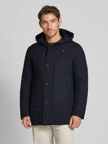 Blauer USA Daunenjacke mit Kapuze Modell 'CHESTER' Marine 4