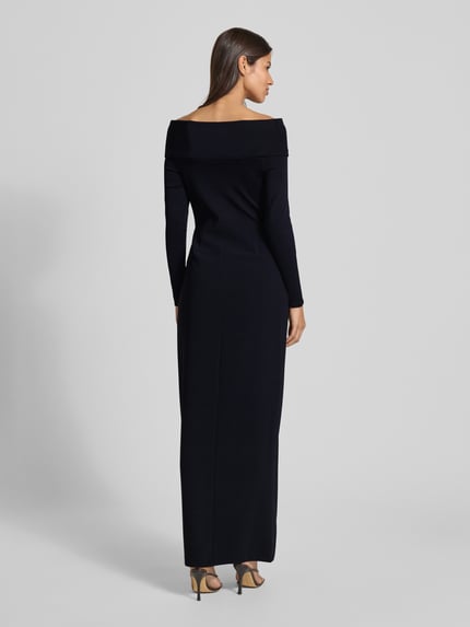 Lauren Ralph Lauren Avondjurk met carmenhals, model 'SAKARIS' Zwart - 5