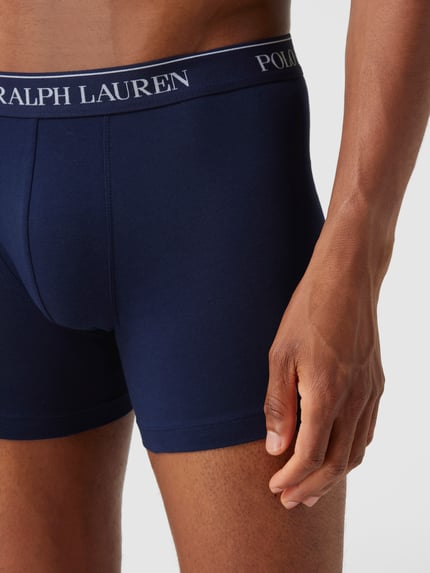 Polo Ralph Lauren Underwear Trunks aus Baumwoll-Mix im 3er-Pack Marine 3