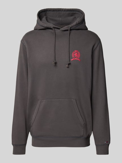Tommy Jeans Regular Fit Hoodie aus Baumwoll-Mix Black 2