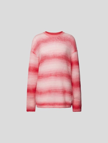 RE/DONE Oversize’owy sweter o wyglądzie dzianiny Jasnoczerwony 2