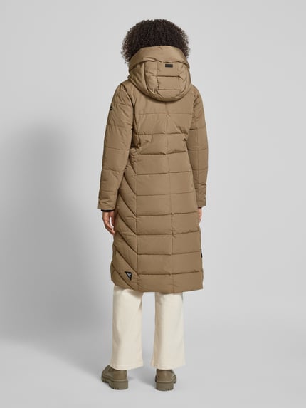 khujo Gewatteerde lange jas met capuchon, model 'TYNSE' Beige - 5