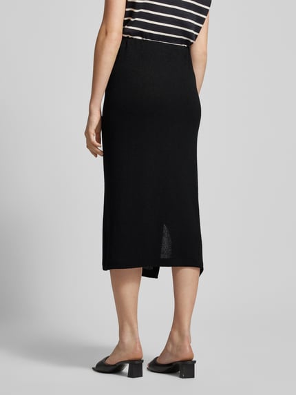 OPUS Midirok met elastische band, model 'ROBINA' Zwart - 5