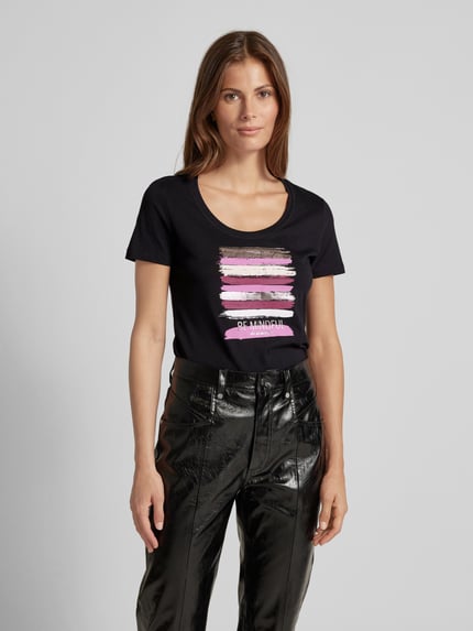 s.Oliver RED LABEL T-Shirt mit Statement-Print Black 4