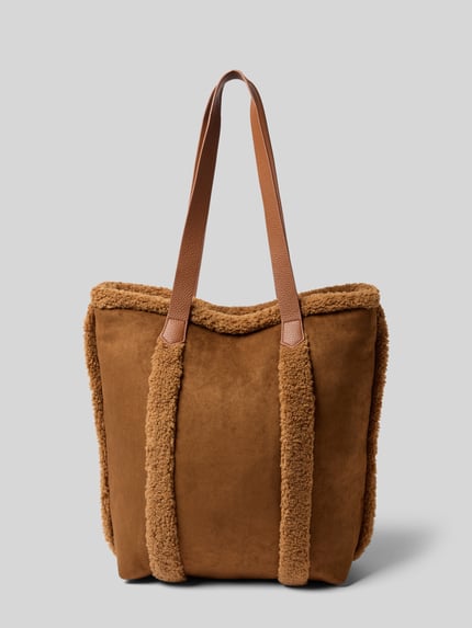 Barts Shopper mit Teddybesatz Aedey Totebag Dunkelbraun 4