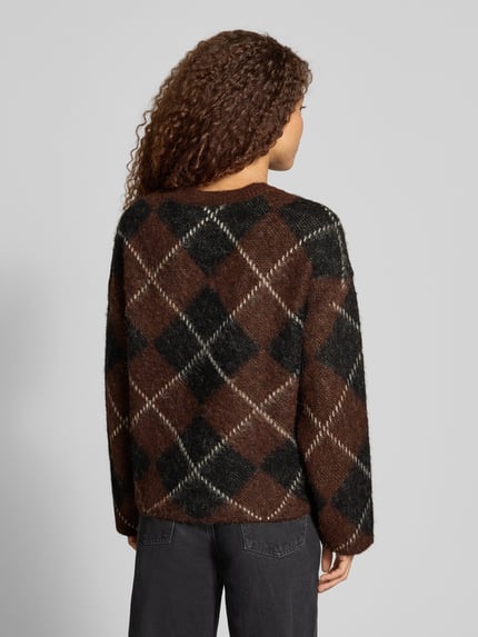 ONLY Pullover mit weicher Wollmischung Schoko 5