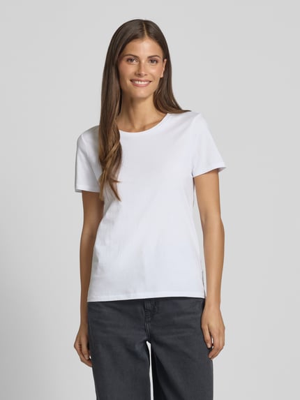 Marc O'Polo T-Shirt mit Rundhalsausschnitt Weiss 4